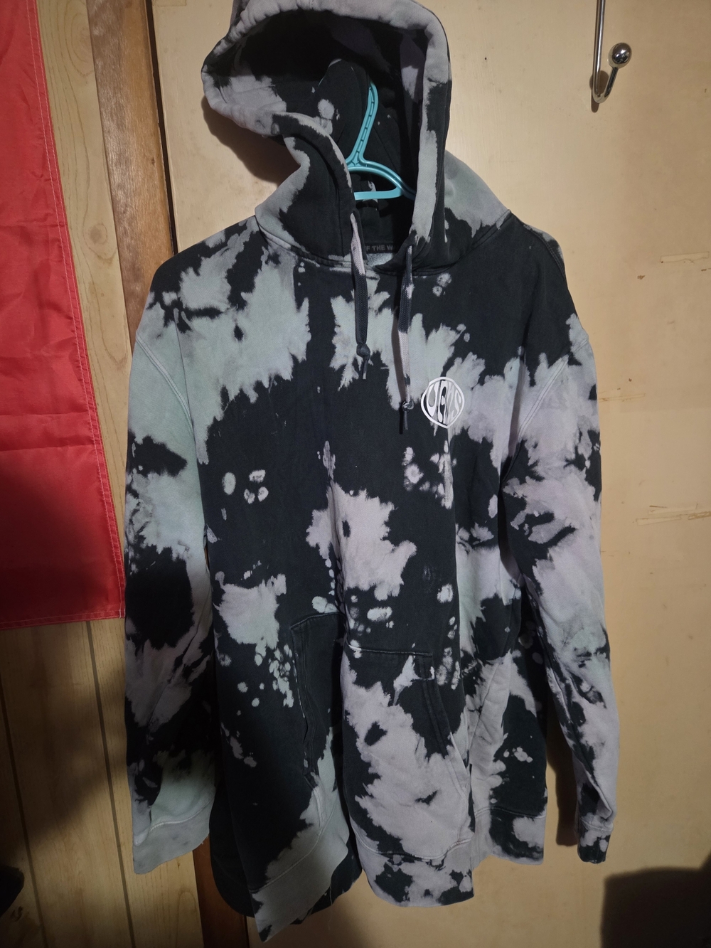 Vans Black & Gray Tie-Dye Pullover Hoodie